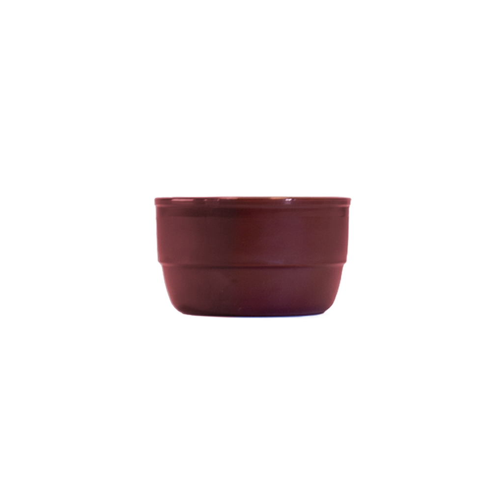 Bol à soupe rouge – vue latérale|Red soup bowl – side view