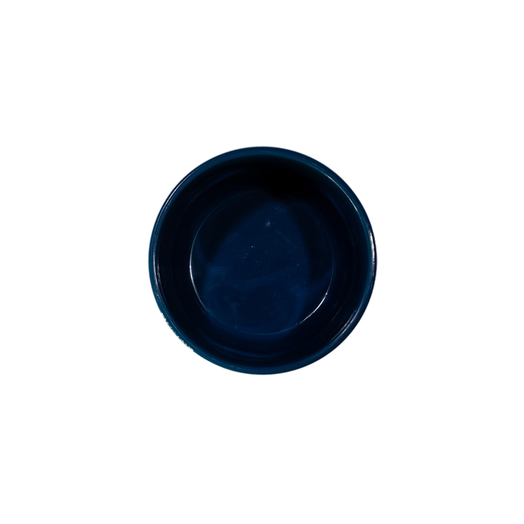 Bol à soupe bleu (grand) – vue en angle supérieur|Large blue soup bowl – top angle view